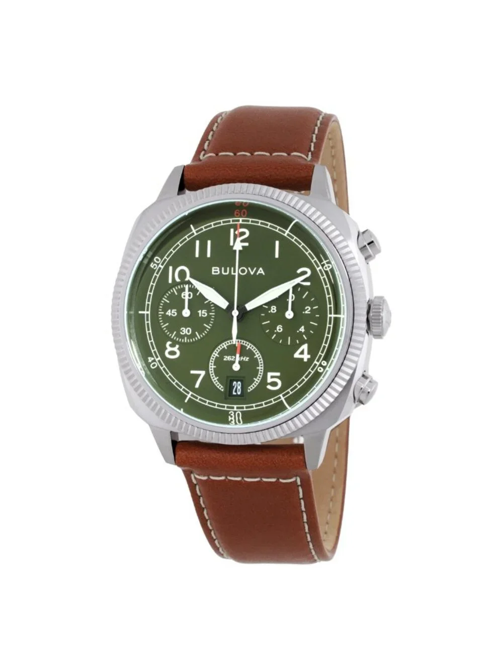 NWT Bulova Military VWI Special Edition Chronograph Quartz Green Dial Men's Watc